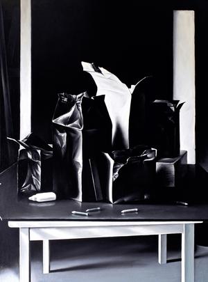 Black&White, 2011, oil on canvas, 30 x 40 in